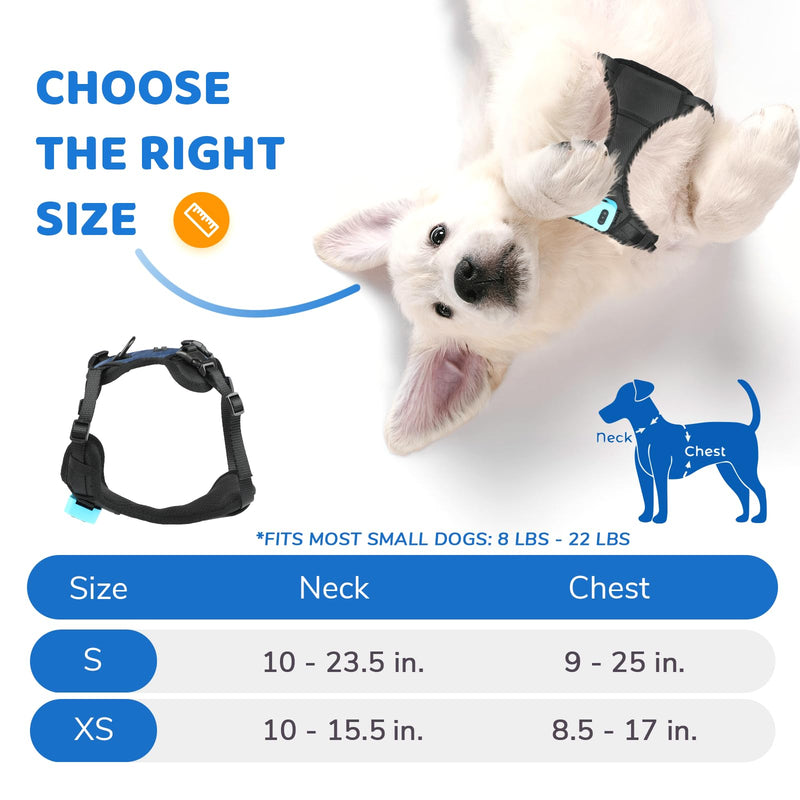 Bark Control Training Vest for Small Dogs - Rechargeable No Barking Device for Dogs - Bark Deterrent with 5 Sensitivity Levels, Adjustable Straps, D-Ring - No False Alarms or Throat Prongs Extra Small - PawsPlanet Australia