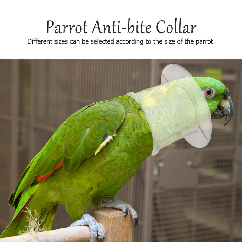 balacoo Bird Supplies Pet Parrot - Collar- - Grab Lick Wound Healing Safety Practical Neck Cover- Recovery Collars for Macaw African Budgies Parakeet African Necklace Picture 1 M - PawsPlanet Australia