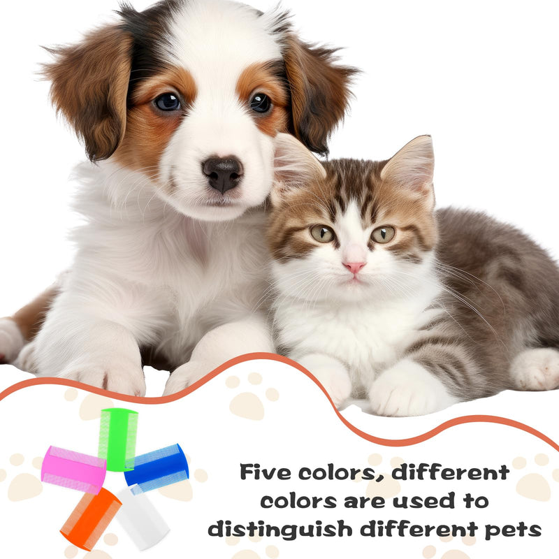 100 Pcs Flea and Tick Grooming Tool - Double Sided Comb for Small Pets, Kittens and Puppies (5 Colors) - PawsPlanet Australia