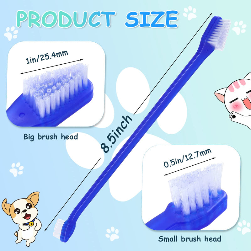 80 Pcs Small Dog Toothbrush Pet Tooth Brush Dual Headed Dental Hygiene Brushes Soft Grooming Bristles Long Handle Tooth Brush for Cat Puppy Kitten Teeth Cleaning Dental Oral Cleaning - PawsPlanet Australia