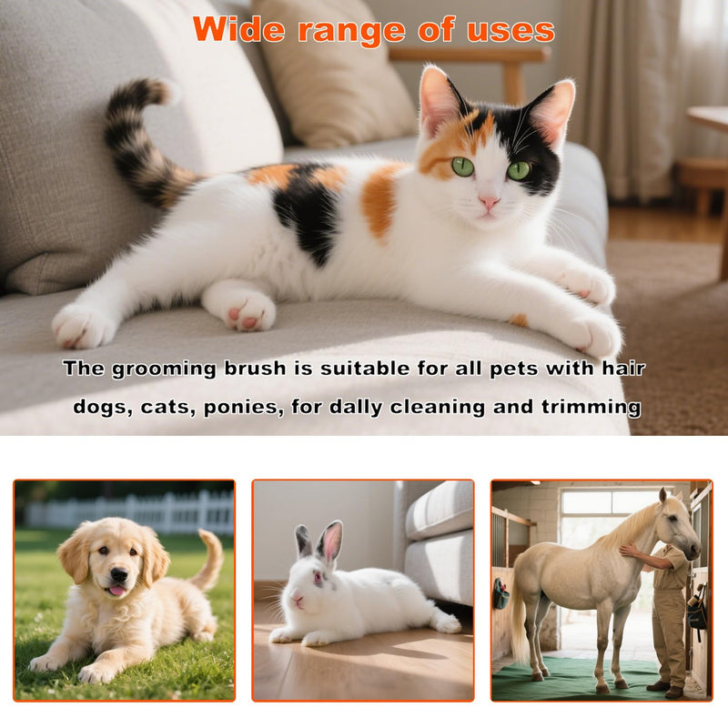 Deshedding Tool for Pets – Dog Grooming Tool for Shedding, Pet Hair Removal for Dogs, Cats, Rabbits & Horses, good Grooming Tool for Easy Fur Removal - PawsPlanet Australia