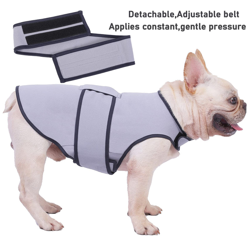 Dog Anxiety Dog Jacket,Dog Thunder Calming Shirt Wrap Vest for Large Dogs,Travel, Fireworks, Separation, Bluish Grey L Sky Blue - PawsPlanet Australia