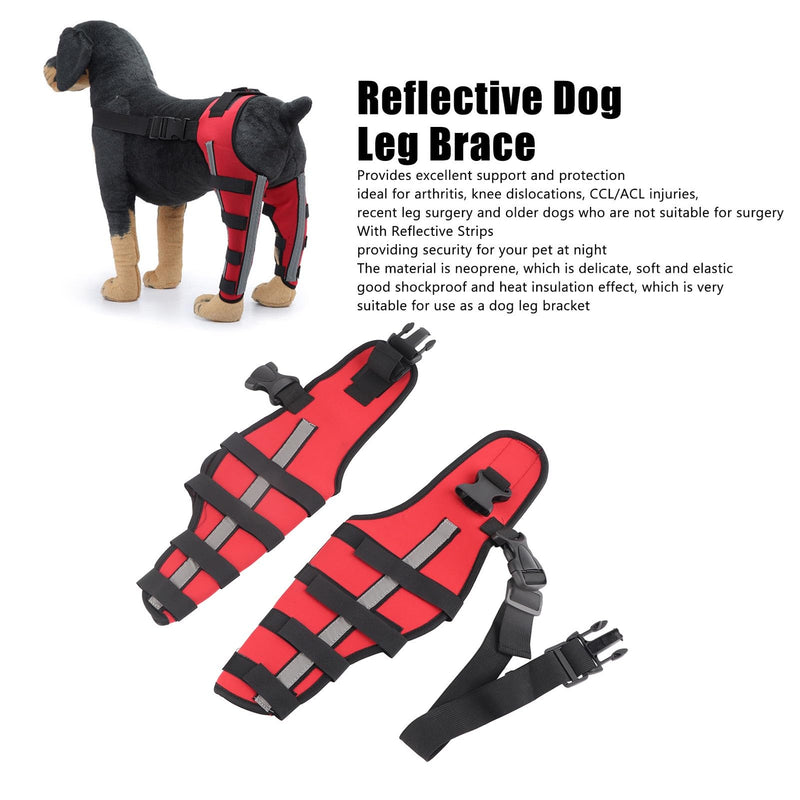 Dog Knee Brace, Support for Large and Small Dogs with ACL, CCL, Cruciate Ligament Injuries, Patella Dislocation, or Osteoarthritis for Both Back and Front Legs (S) S