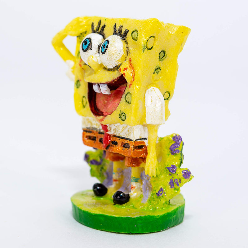Penn-Plax Officially Licensed Spongebob Squarepants Aquarium Ornament – Spongebob (Mini/Small Size) – Great for Freshwater and Saltwater Tanks - PawsPlanet Australia