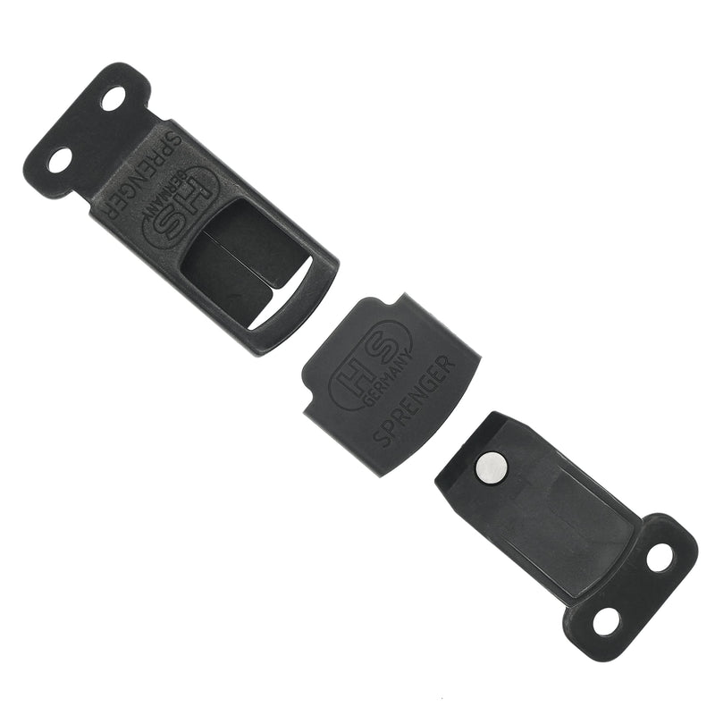 Herm Sprenger Black Stainless Steel ClicLock Buckle Quick Release Fastener for Dog Training Prong Collar for Small Medium Large Dogs Made in Germany (2.25mm) 2.25mm - PawsPlanet Australia