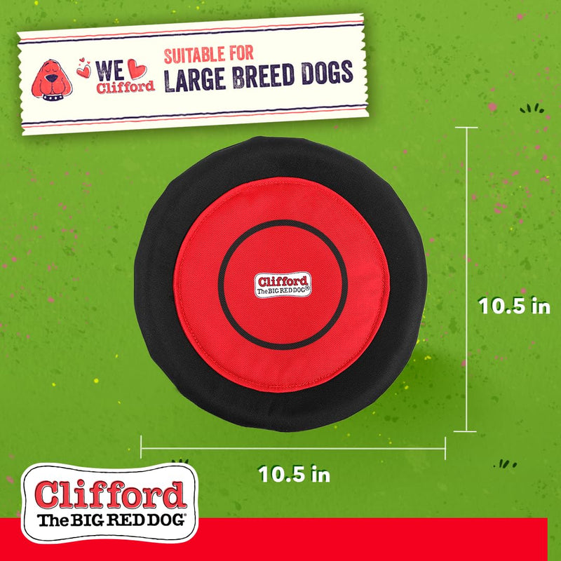 Clifford® Sliding Flyer Dog Frisbee | 10.5" Durable Nylon Frisbee Dog Toy for Large Dogs | Strong, Stimulating, Floating Outdoor Dog Toys - PawsPlanet Australia
