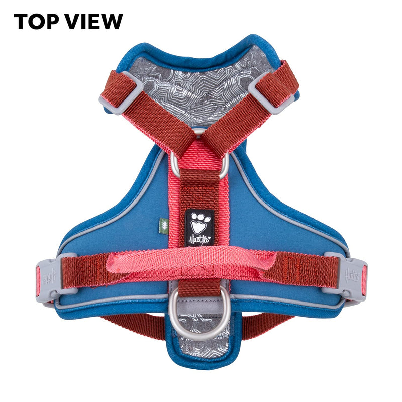 Hurtta Weekend Warrior Warming ECO Dog Harness, Bilberry Mix, 16-18 in Billberry Mix - PawsPlanet Australia