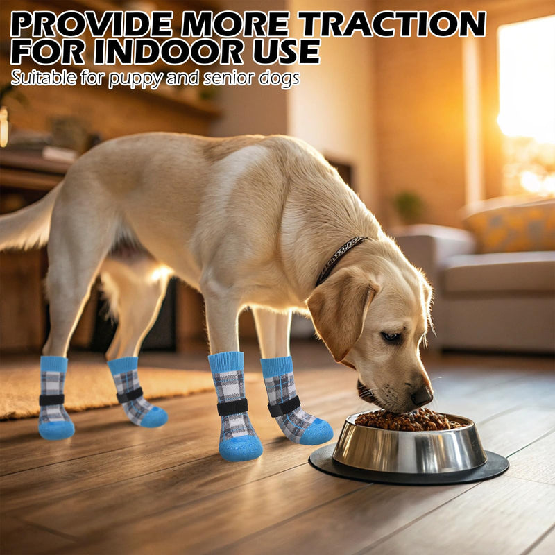 EXPAWLORER EXPAWLORER Dog Socks to Prevent Licking Paws, Blue L Large - PawsPlanet Australia