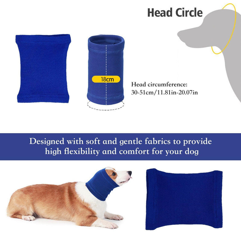 2 Pieces Dog Soothing Hoods, Dog Ear Protectors, Dog Earmuffs Noise Protection, Dog Collar Ear Protectors, Dog Firework Calming Earmuffs, Dog Noise Reduction Earmuffs