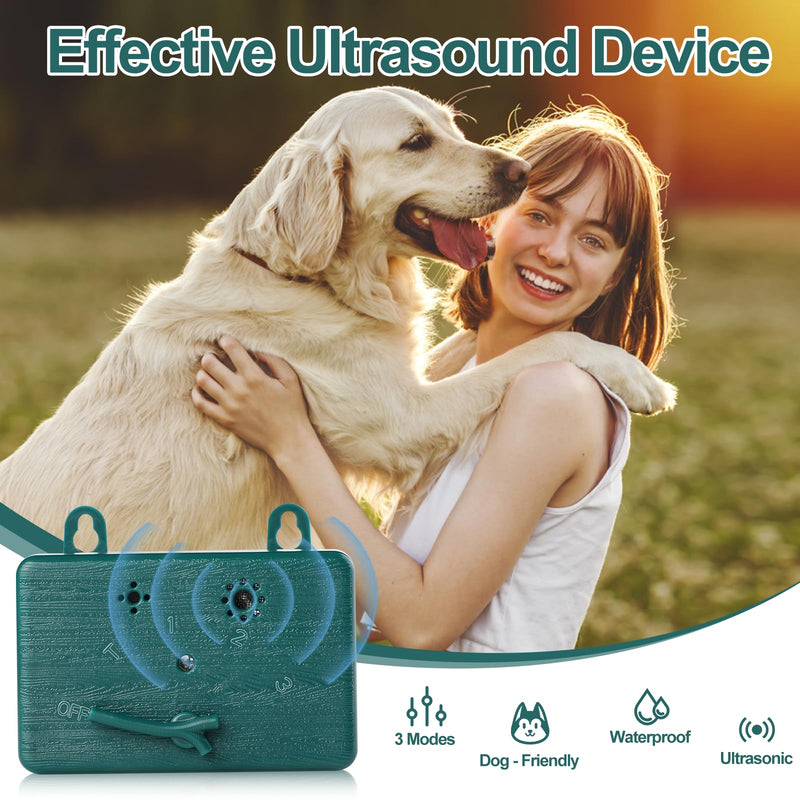 Anti Barking Device for Dogs. Ultrasonic Barking Control Devices 50FT Range Outdoor & Indoor, Stop Barking Dog Deterrent Devices Bark Box 3 Modes. Dogs Barking Silencer Safe for Human & Dogs (Green)1 Green - PawsPlanet Australia