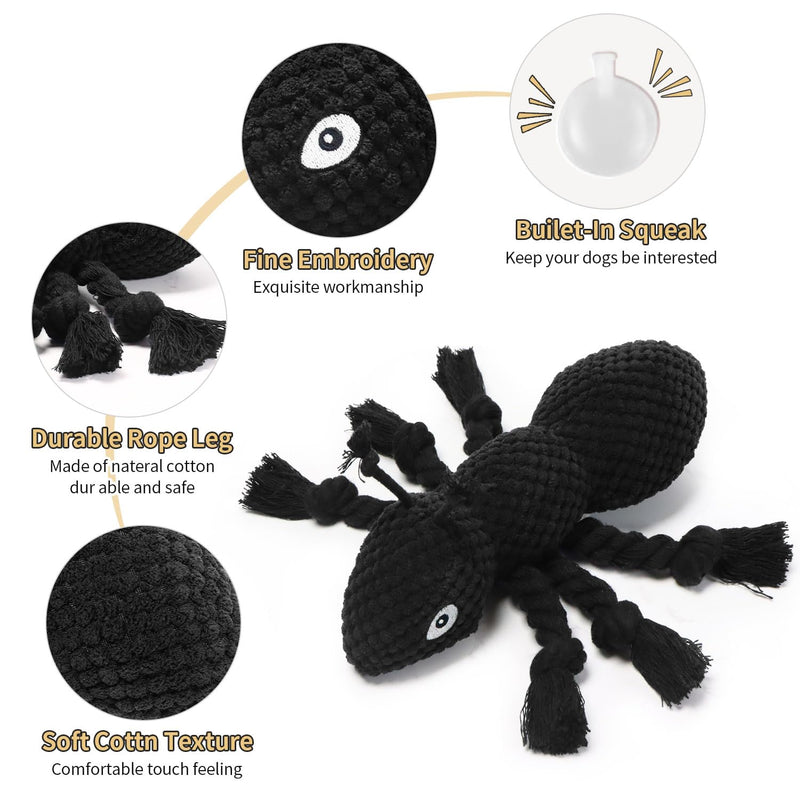 ant Plush Dog Toys Which Puppy Stuffing and Ant Scream，Boring Interactive for Separation Anxiety Suitable for Small and Medium Dogs to Chew and Play (Ant) - PawsPlanet Australia