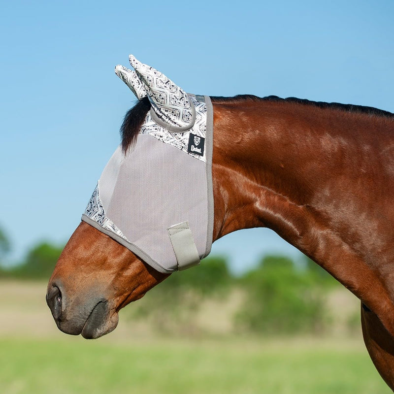 CASHEL Crusader Designer Fly Mask with Ears, Tundra, Warmblood (CFMWBSE-23TU) - PawsPlanet Australia