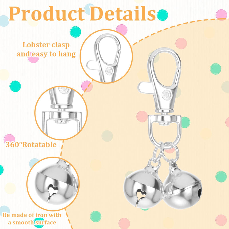 4 Pcs Bells for Dog Collars, Mini Dog Collar Bell, Pet Pendant Accessories Training Collars Charm Dogs Training Bell Collar for Dogs and Cats - PawsPlanet Australia