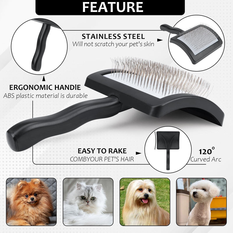 Pet Comb a Pin Comb Specifically Designed for Dogs Suitable for Medium to Long-Haired Dogs The Long Pins Can Remove Loose Hair Tangles and Knots Making It The Best Grooming Tool for Your Pet's Fur - PawsPlanet Australia
