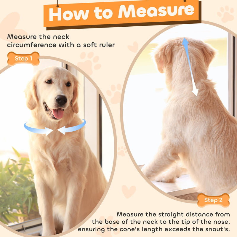 Soft Dog Cone Collar for Large Medium Small Dogs, Adjustable Cones for Dogs to Stop Licking, Recovery Collar After Surgery to Prevent Licking-Comfortable Alternative to Dog Cones(M(Neck:13.2"-15.5") M (Neck: 13.2"-15.5")