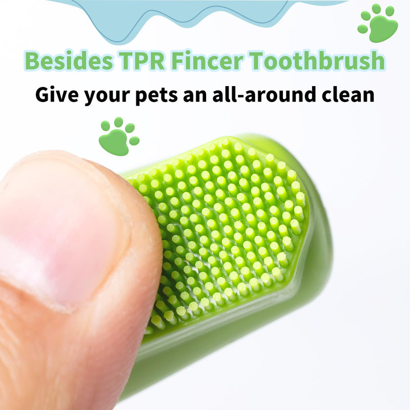 (6PCS) Pet Bath Set – Dog Bath Brush, Cat Chin Cleaning Brush, Dog Toothbrush, Adjustable Glove Massage Brush for Dogs & Cats (Long & Short Hair) (Blue) Blue - PawsPlanet Australia