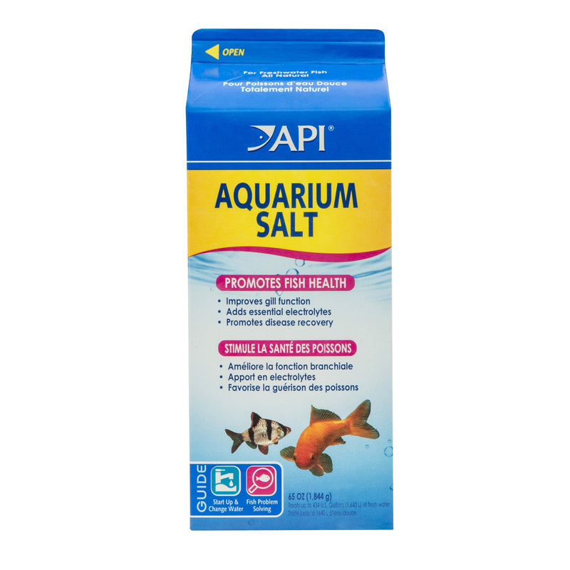 API Aquarium Salt and Bacterial Infection Remedy Bundle for Freshwater Aquariums 65 oz Aquarium Treatment + Treatment, 11H