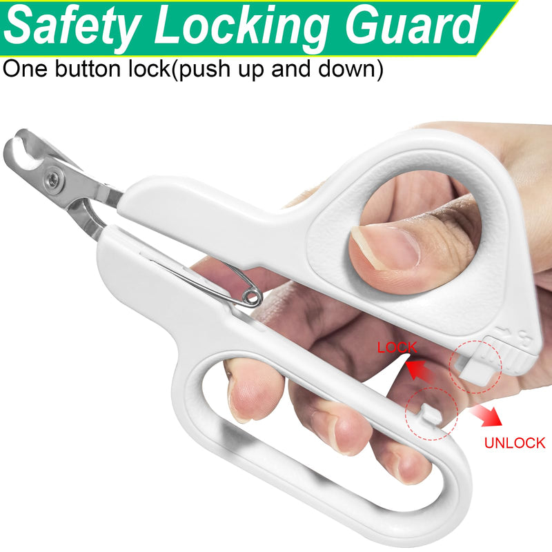 Professional Small Cat and Dog Nail Clippers Sharp Blades Stainless Steel Pet Nail Trimmers with Safety Lock to Avoid Injury for Cats Rabbits Dogs Small Animals - PawsPlanet Australia