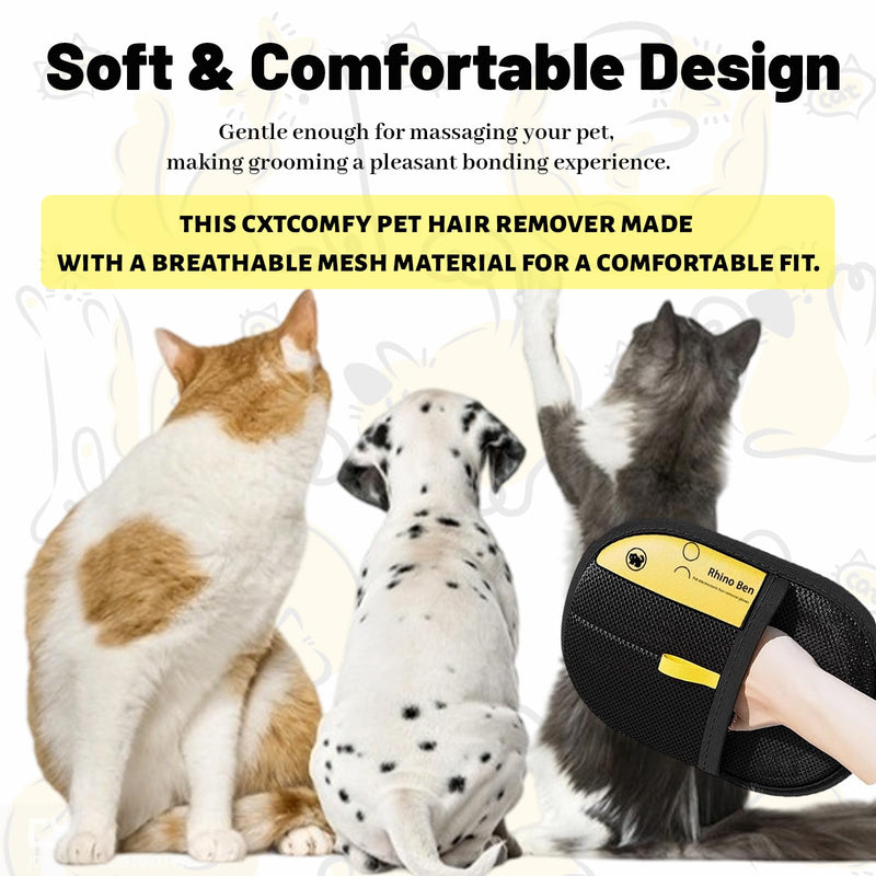 Pet Hair Remover, Brush Pet Hair, Pet Hair Removal Glove, Electrostatic Gloves Pet Hair Removal, Upgrade Reusable for Couch Furniture Carpet (3 PCS) - PawsPlanet Australia