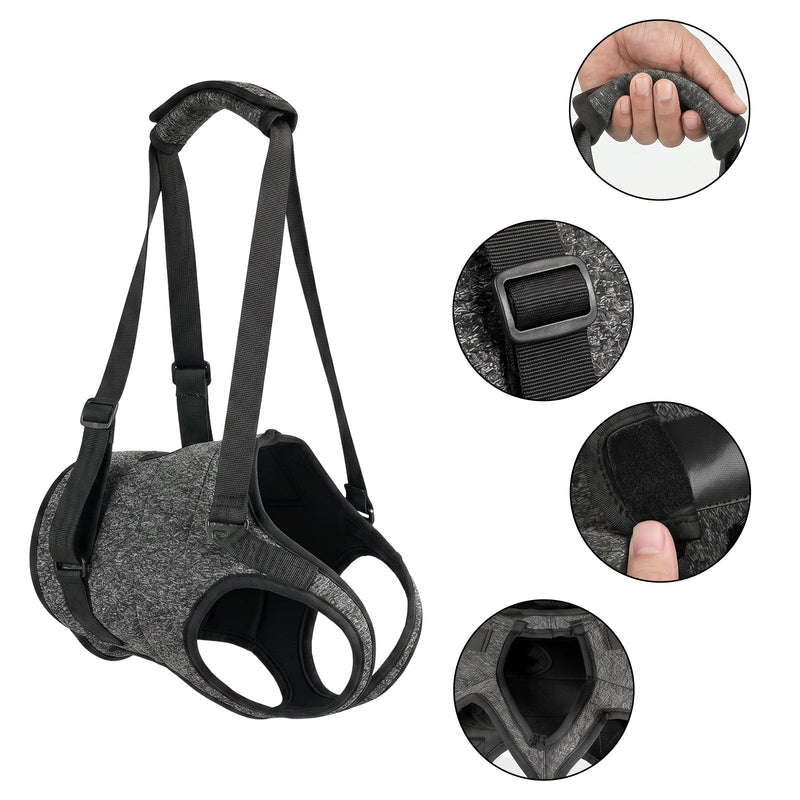 Adjustable Dog Lifting Harness | Hip Support Sling Arthritis Dog Harness Disabled Dog Sling Elderly Dog Lifting Strap | Fits Small Medium Big Breeds | Padded Straps for Walks Stairs Car Rides Rehab(M) M