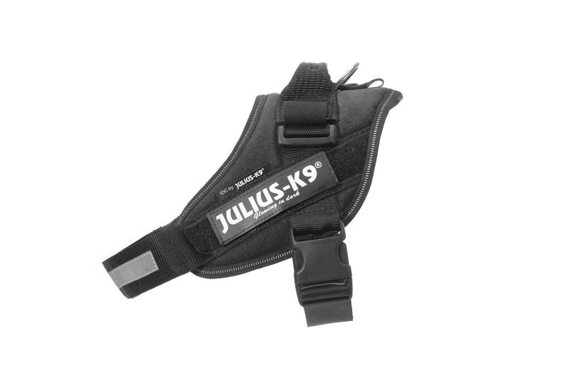 Julius-K9, 16IDC-P-0, IDC Powerharness, Dog Harness, Size: 0, Black M / 0 - PawsPlanet Australia