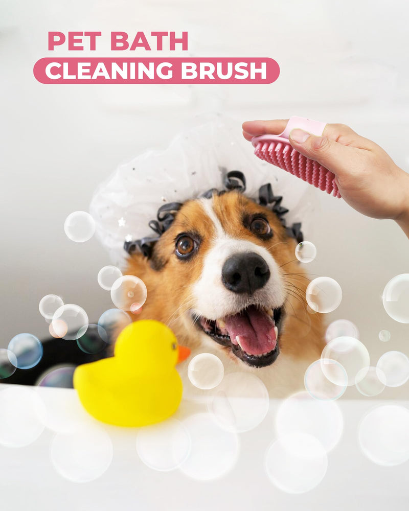 Dog Brush for Shedding Grooming,6 Pack Long-Pin Brush Set for Long Haired Dog Cat Goldendoodles Poodles Doodles Pink B-Pink - PawsPlanet Australia