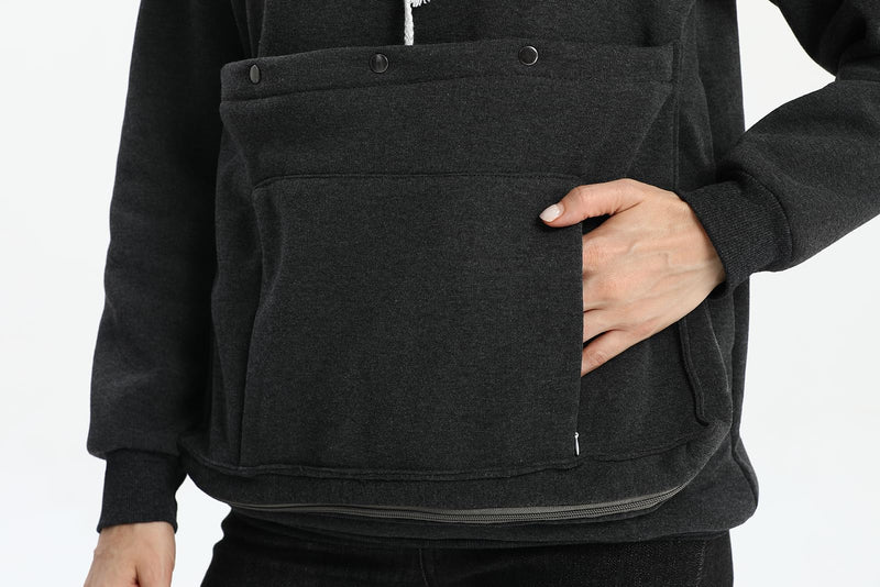 Cat Dog Carrier Hoodie Large Pet Pouch Sweatshirt Puppy Kitten Holder Pullover Top Kangaroo Hoodies for Women - PawsPlanet Australia