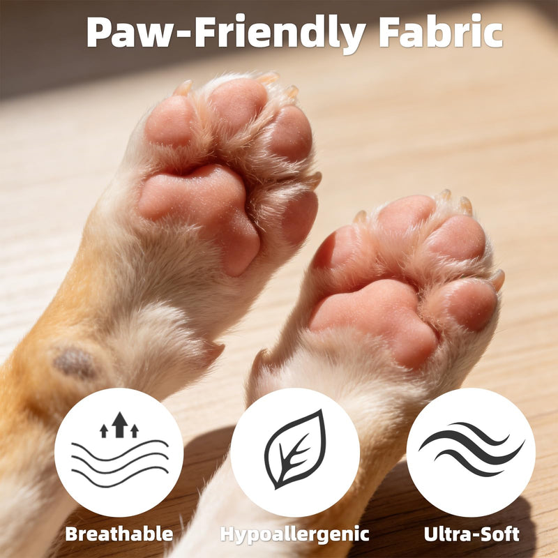 Dog Socks Shoes for Hot Pavement to Prevent Licking Paws, Summer Anti Slip Pet Booties with Grip Traction Control for Hardwood Floors, Grippy Boots & Paw Protectors for Small Medium Large Senior Dogs Black Large (Paw Width: 3") - PawsPlanet Australia