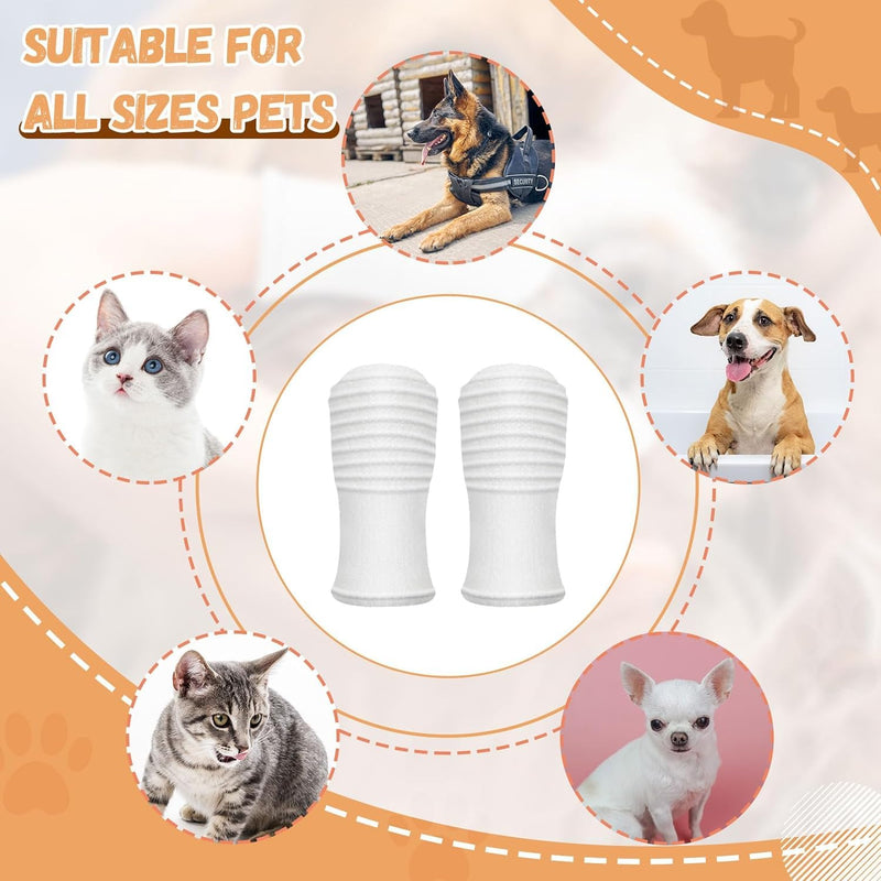 Dual Sided cat Toothbrush, Finger Toothbrush with Micro Head for Small to Large Dogs & Cats (Black, Small Round) - PawsPlanet Australia