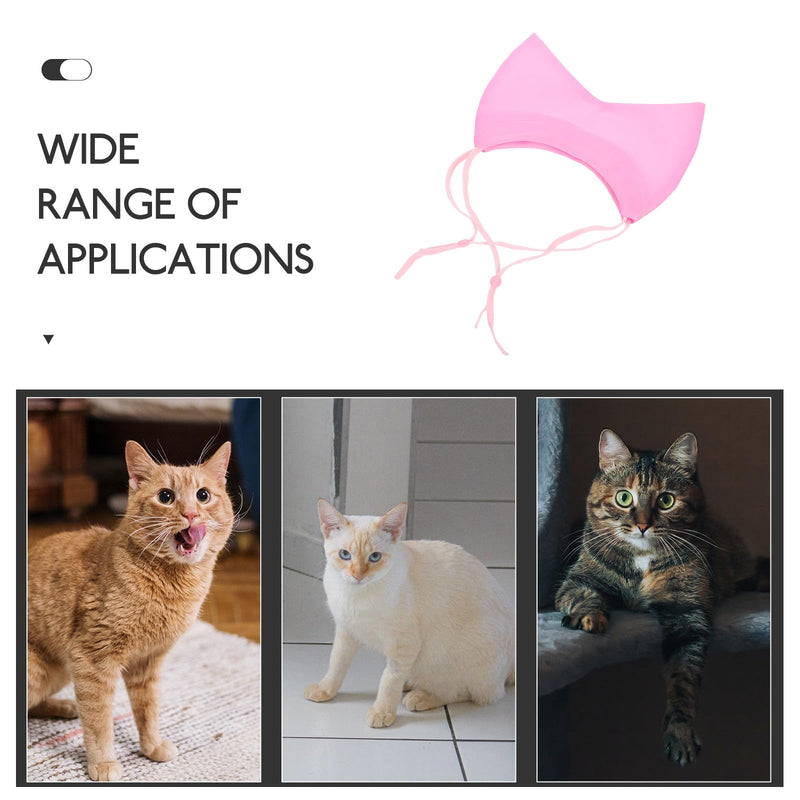 SOLUSTRE Cat Shower Cap with Adjustable Ear Protection, Suitable for Various Cat and Dog Types, For Bathing