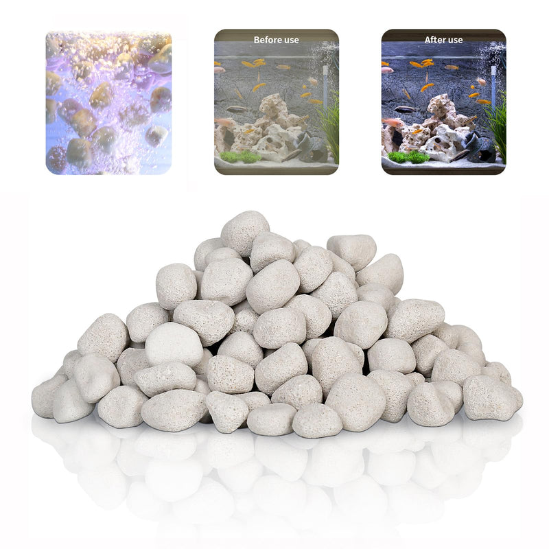 UPETTOOLS Aquarium Biological Filter Media, 1.2 Inch Floating Ceramic Bio Media with Porous Massive Surface Area for Freshwater and Saltwater Fish Tank - PawsPlanet Australia