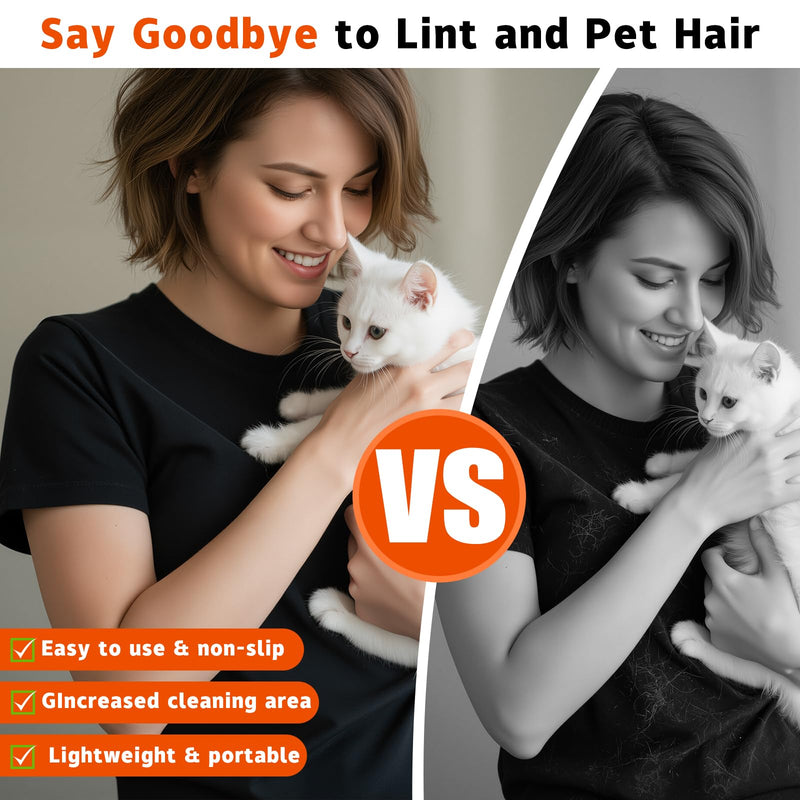 Pet Hair Removal Glove for Dogs & Cats for Couch, Curtain,Electrostatic Pet Hair Removal Gloves Brush for Pets Hair Pet Hair Remover Black
