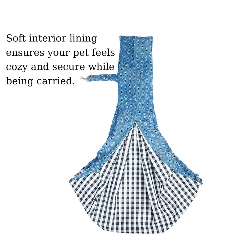 Dog Carrier Purse,Denim - Style Pet Carrier Bag,One-Shoulder Chest Crossbody Bag for Cat and Small Dog - PawsPlanet Australia