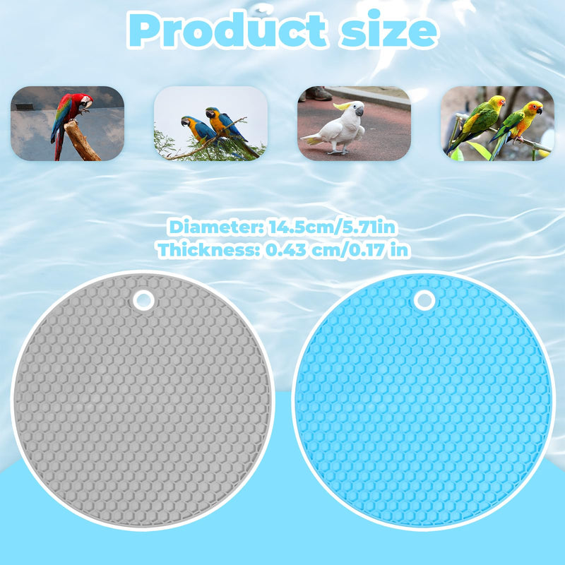 2 Pcs Bird Slow Feeder Mats Birds Foraging Toys Puzzle Interactive Parrot Foraging Toys Parrot Cage Accessories for Parakeet Cockatiel African Grey Conure Budgies﻿ African Grey - PawsPlanet Australia