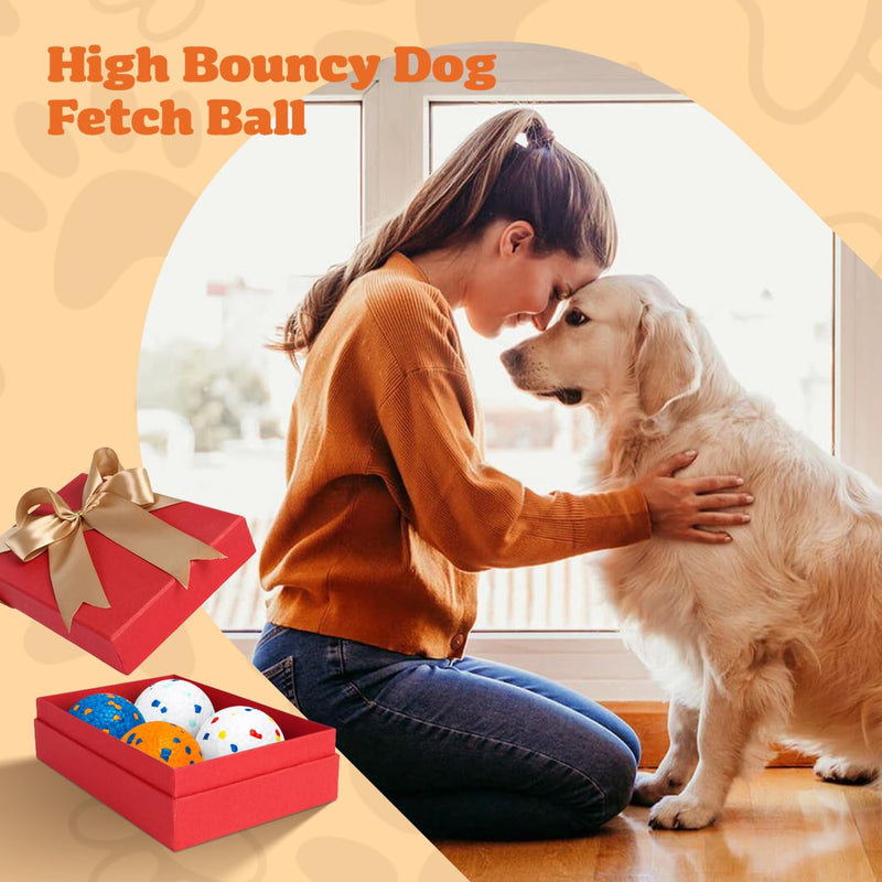 Nobleza Dog Ball Toy Training Balls, Aggressive Chewers Teething Chew Indestructible Durable Bouncy Floating Dog Tennis Balls, Interactive Dog Popcorn Ball for Large Dog Small Medium Puppy, 8 PCS 8 Balls - PawsPlanet Australia