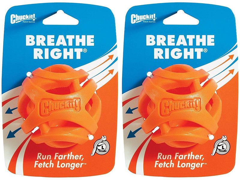 Chuckit! (2 Pack Breathe Right Fetch Ball (Large)
