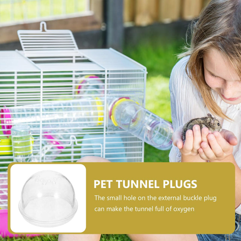 balacoo Hamster Tube Stopper 3pcs Holes Tubes Random Cap Chinchilla Toy Accessories DIY Cage | Tools Animals with Plugs External Pig Plastic Stopper Hole Mice Rat Guinea Small Pet Stoppers - PawsPlanet Australia