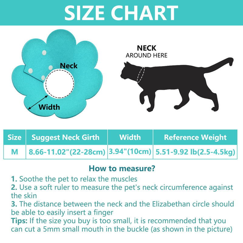 Cat Recovery Collar, 3 PCS Adjustable Flower Cat Cone Collar Soft Pet Cone Recovery Collar with Sun Flower Shape for Cats Kitten Puppies, Blue-Green, Olive Green and Gray Light Color - PawsPlanet Australia