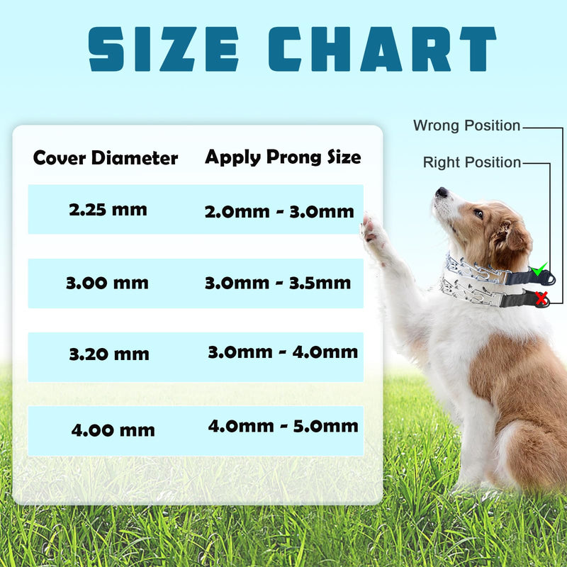 Prong Collar Covers (60 Tips per Pack), Vinyl Comfort Prong Tips for 2.25mm-4.0mm Dog Pinch Collar (2.25mm-3.0mm) 2.25mm-3.0mm Black 60 Pack - PawsPlanet Australia