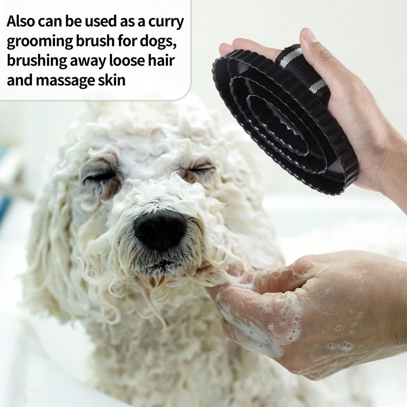 Curry Comb for Horses - Metal Horse Brushes for Grooming Dog Bath Brush Shedding Pets