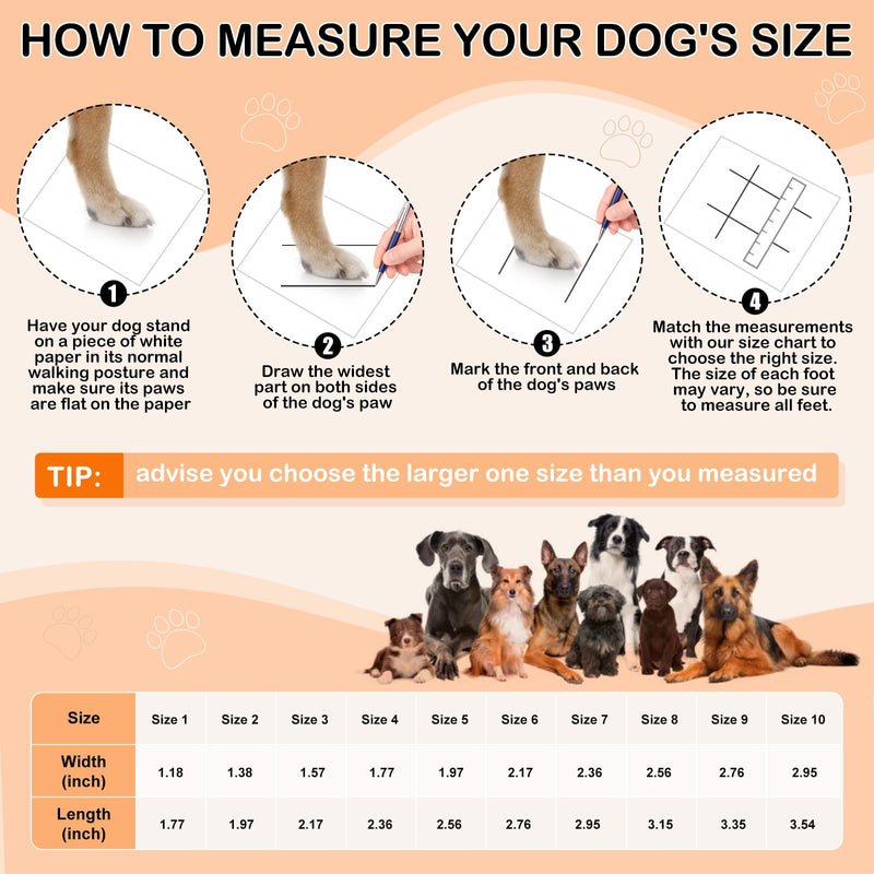 Dog Shoes for Hot Pavement,Non-Slip Waterproof Breathable Easy to Clean Put On and Take Off Dog Boots,Paw Protector for Hot Summer Roads Winter Snow (Beige, Size 2:(1.97"x1.38") (L*W)) beige Size 2:(1.38"x1.97") (W*L) - PawsPlanet Australia