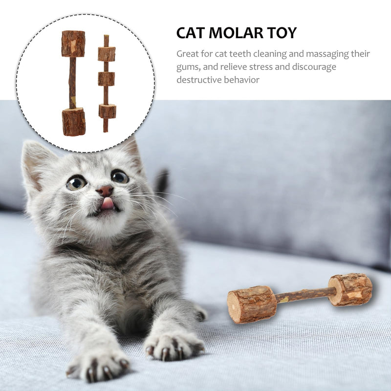 Hemobllo Cat Chew Toy and Silver Wine for Dental Care, 2-Piece Pack for Kittens and Cats to Reduce Stress During Transport and Massage Gums. Random Style