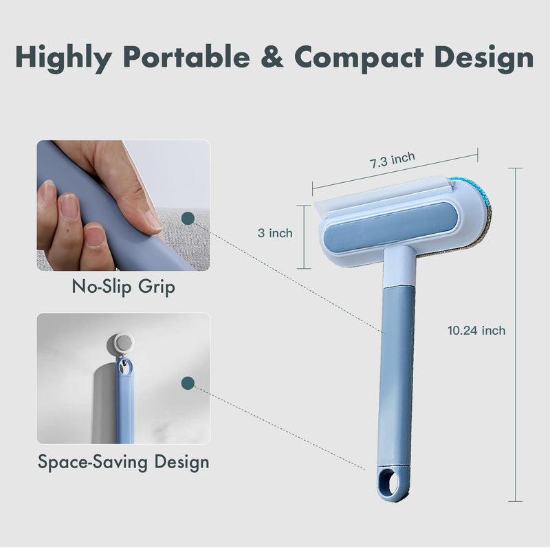 Dog Hair Remover for Car, Complete 3 in 1 Pet Hair Detailer Brush - Auto Detailing Tool for Car and Home Removes Hair from Car Seats, Carpets, and Couches, Reusable Fur Cleaning Solution - PawsPlanet Australia