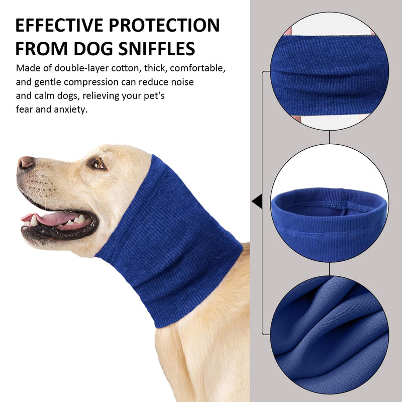 Pack of 2 Pet Headwear, Thickened Warm Accessories, Soothing Headwear for Dogs, Elastic Earmuffs for Dogs, Neck Protection for Pets, Used for Grooming