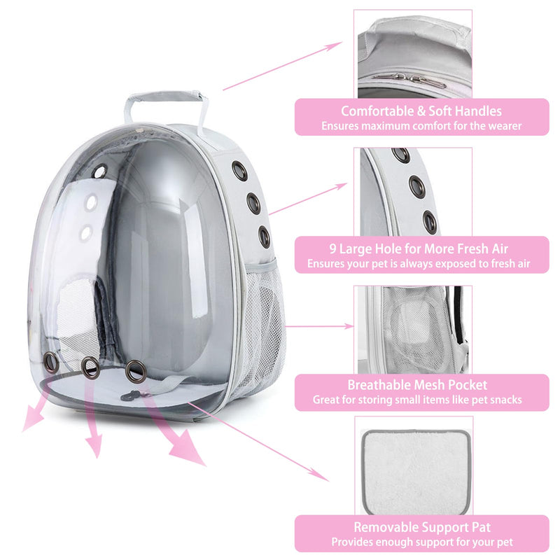 Small Pet Carrier Backpack Rabbit Carrier with Harness Vest Stretchy Elastic Leash Large Breathable Pet Carrier Airline Approved for Bunny Guinea Pig Ferret Hedgehog Kitten Travel Walking Rabbit Carrier Backpack - PawsPlanet Australia