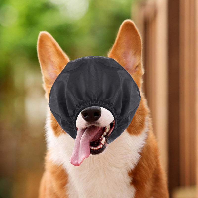 Nylon Pet Eye Mask in Black, 1 Piece √º Breathable and Easy to Remove for Grooming and Blow-drying