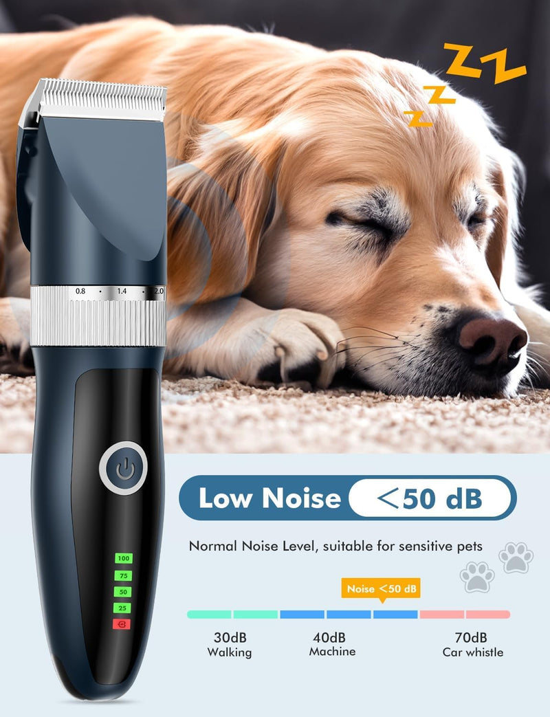 Quiet Dog Clipper, Professional Clipper, Dog Cat, Long Hair Cat Razor for Long Hair Cats, Electric Dog Trimmer, Cordless Hair Trimmer - PawsPlanet Australia