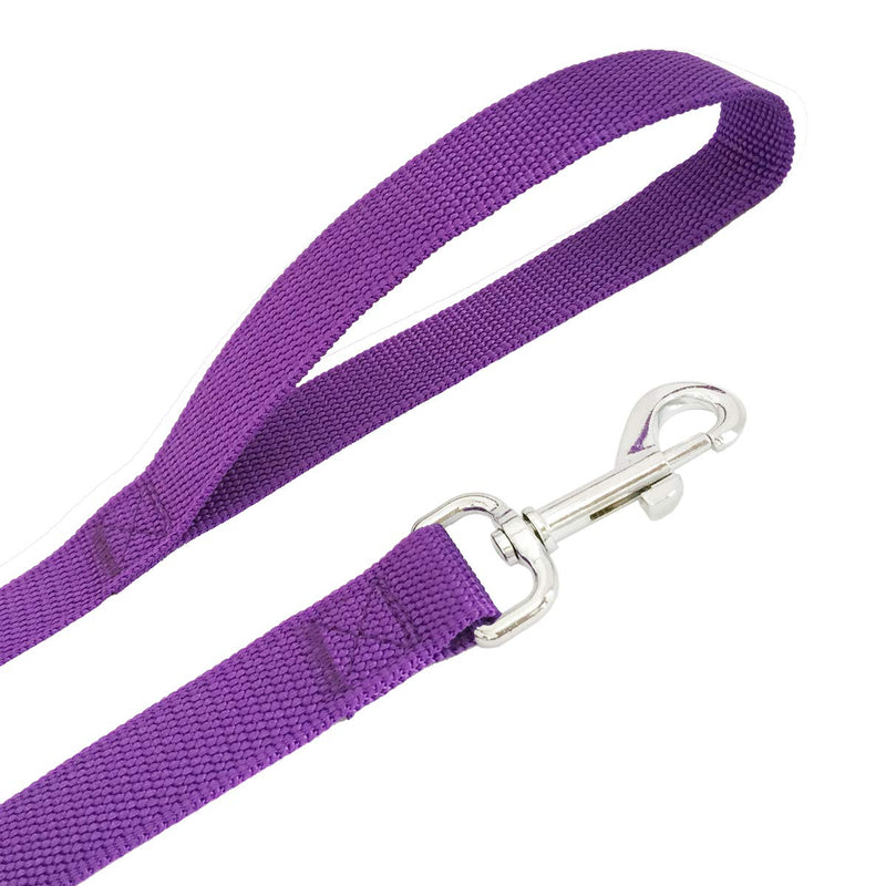 SALO Durable Nylon Training Dog Leash for Small Medium Large Dogs, 1 Inch Wide, 20ft 30ft 40ft 50ft Long Leash Dog/Puppy Lead for Obedience Recall Training, Camping, or Backyard 30 FOOT Purple - PawsPlanet Australia