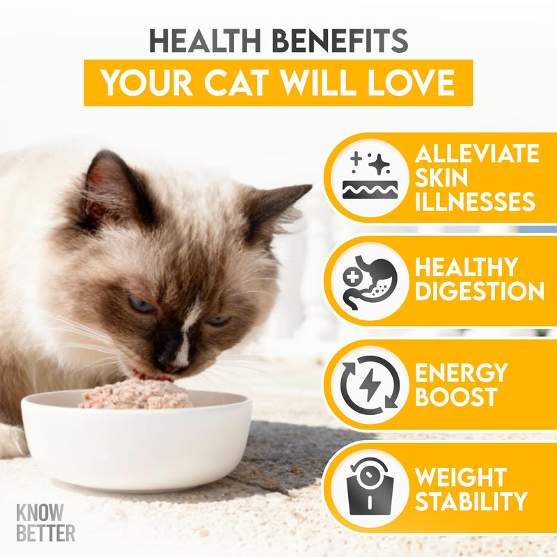 Know Better Chicken Recipe Premix for Raw Or Cooked Cat Food - Natural Supplies Meal Mix with Taurine for Cats - Indoor Cat Food Meal Completer, Feline Premix for Homemade Cat Food - 4.8 Oz 4.8oz