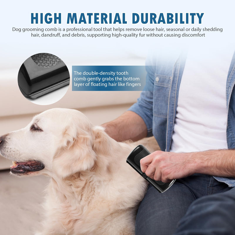 2025 New Groompro Deshedding Brush For Dogs, Cats & Horses, Pet Hair Remover Comb for Shedding, Cat and Dog Grooming Brush, Pet Hair Removal Tool for Matted, Loose Hairs - PawsPlanet Australia